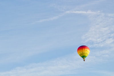 三分法摄影的热气球
